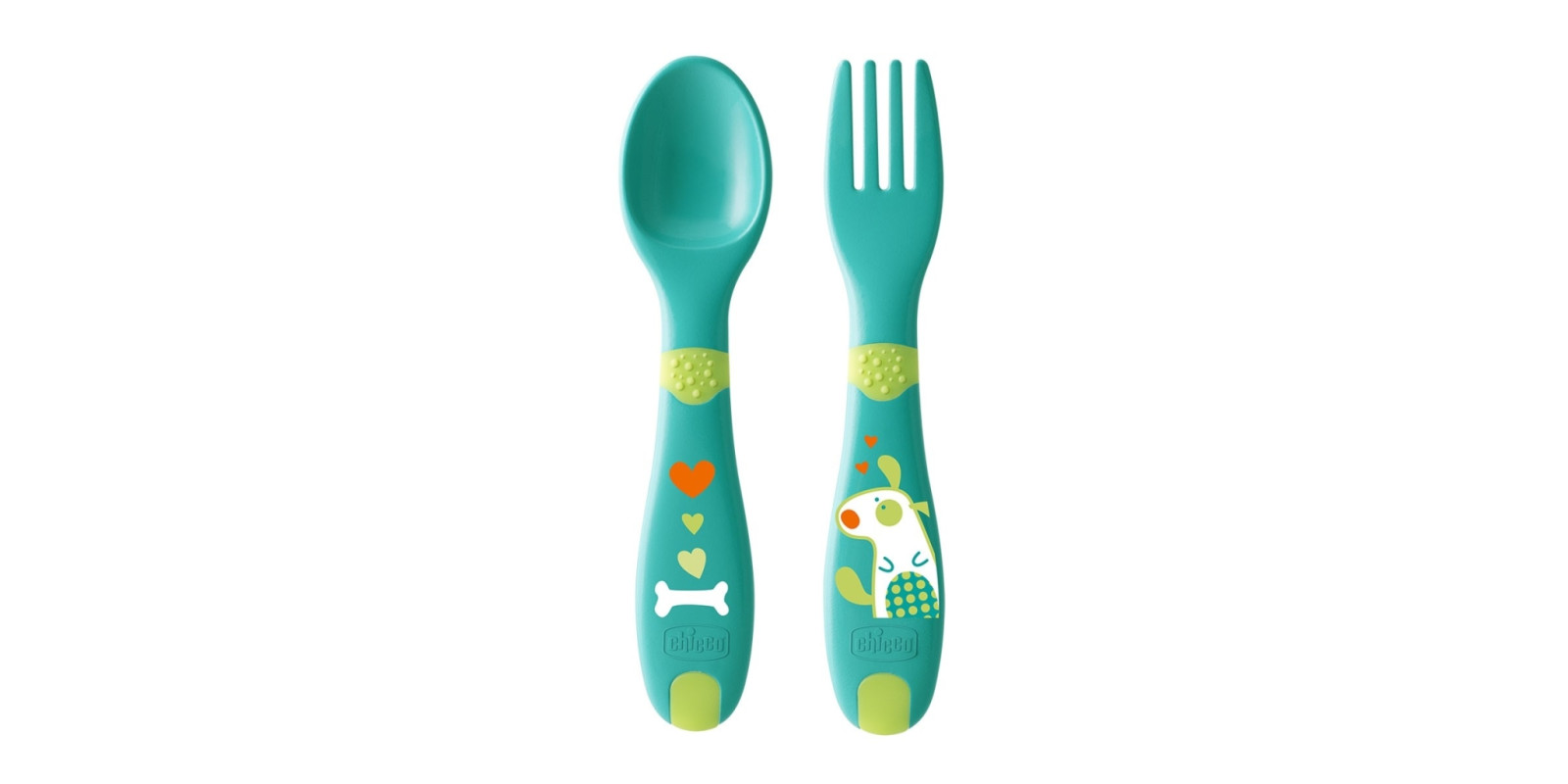 Набор: ложка + вилка Chicco First Cutlery от 12 месяцев