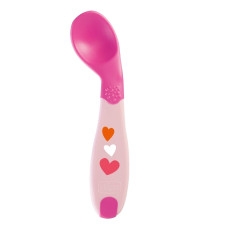  ложка chicco first spoon, от 8 месяцев (розовая) дом, квартира, дача 52498 1