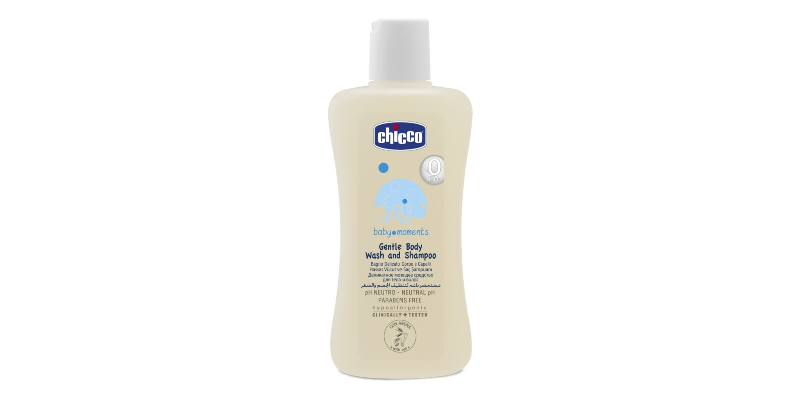 Шампунь для тела та волос Chicco Baby Moments (200 мл)