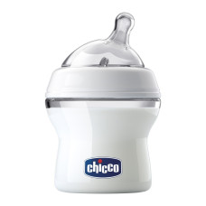 Бутылка пластиковая Chicco Natural Feeling 150 мл, соска силиконовая от 0 месяцев, нормальный поток