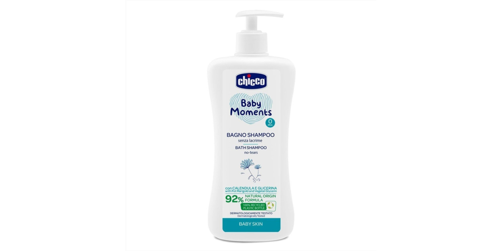 Шампунь для тела и волос Chicco Baby Moments Без Слез, 500 мл