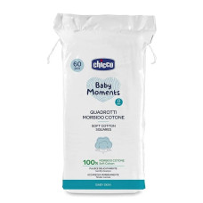  подушечки мягкие хлопчатобумажные chicco baby moments, 60 шт дом, квартира, дача 52601 1