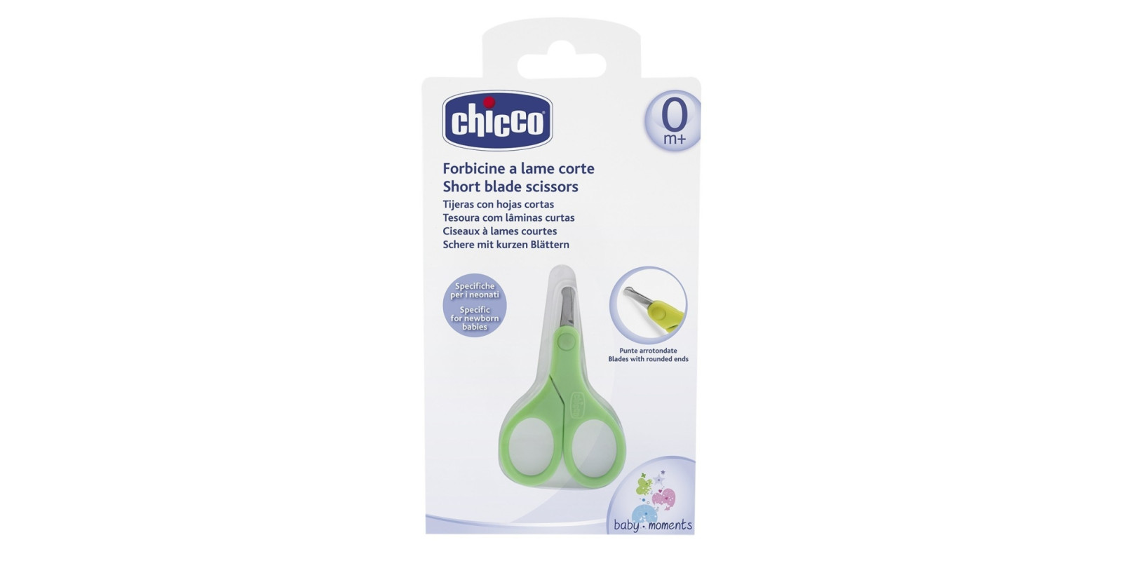 Дитячі ножиці з коротким лезом Chicco 0+