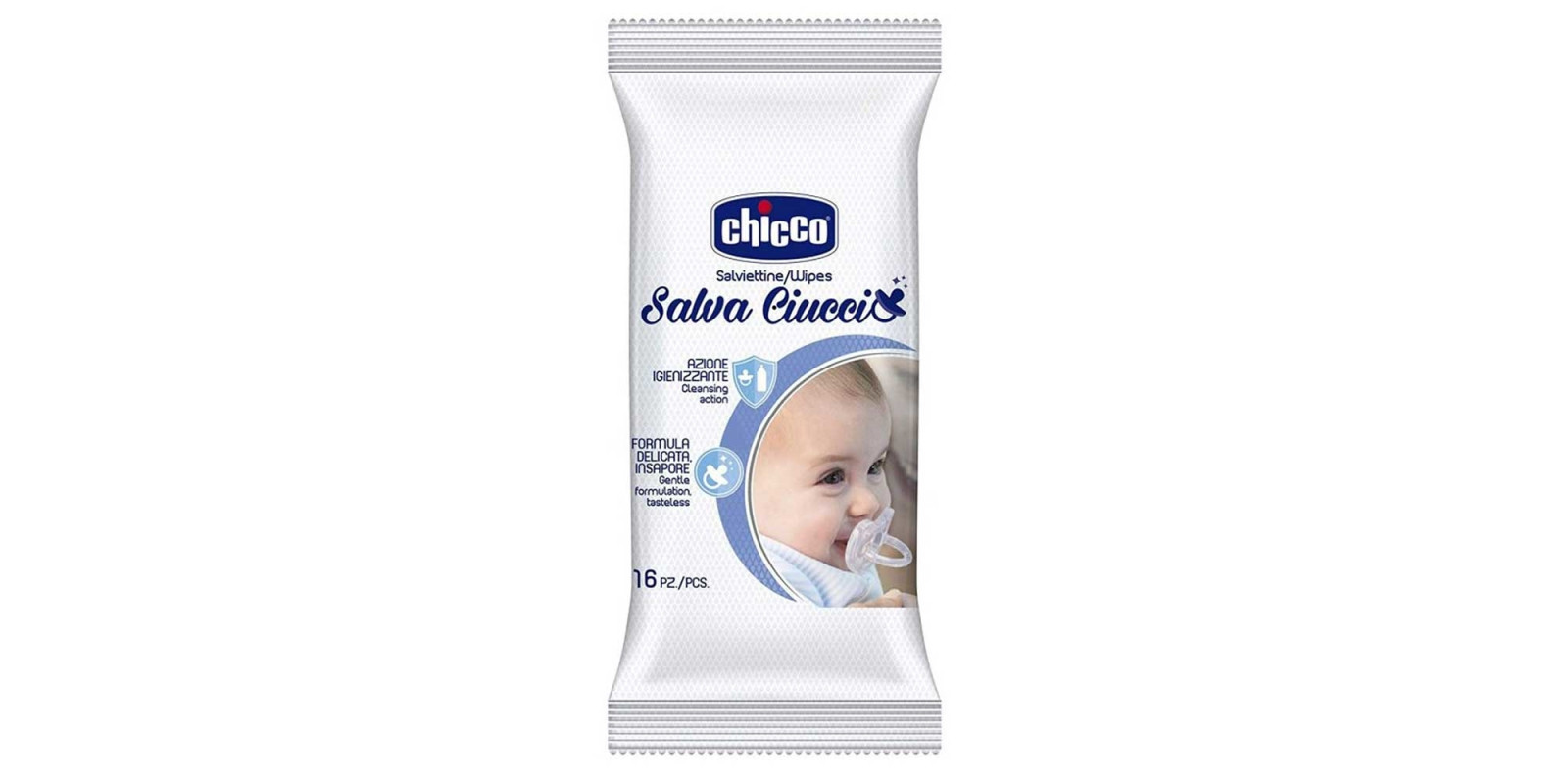 Дезинфицирующие салфетки Chicco Salva Ciucccio (16шт)