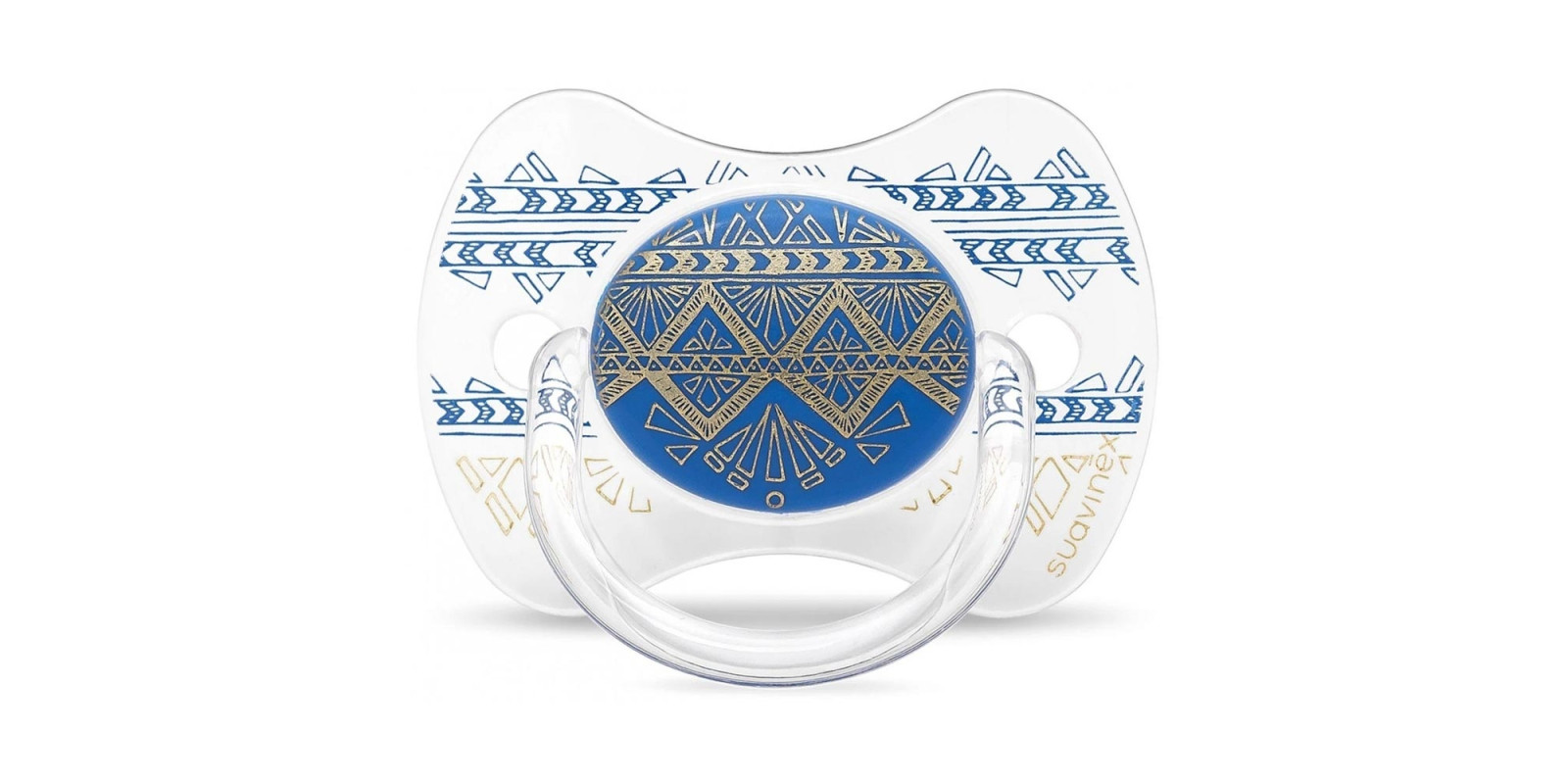 Пустышка физиологическая Suavinex Couture, от 18 месяцев (темно-синяя)