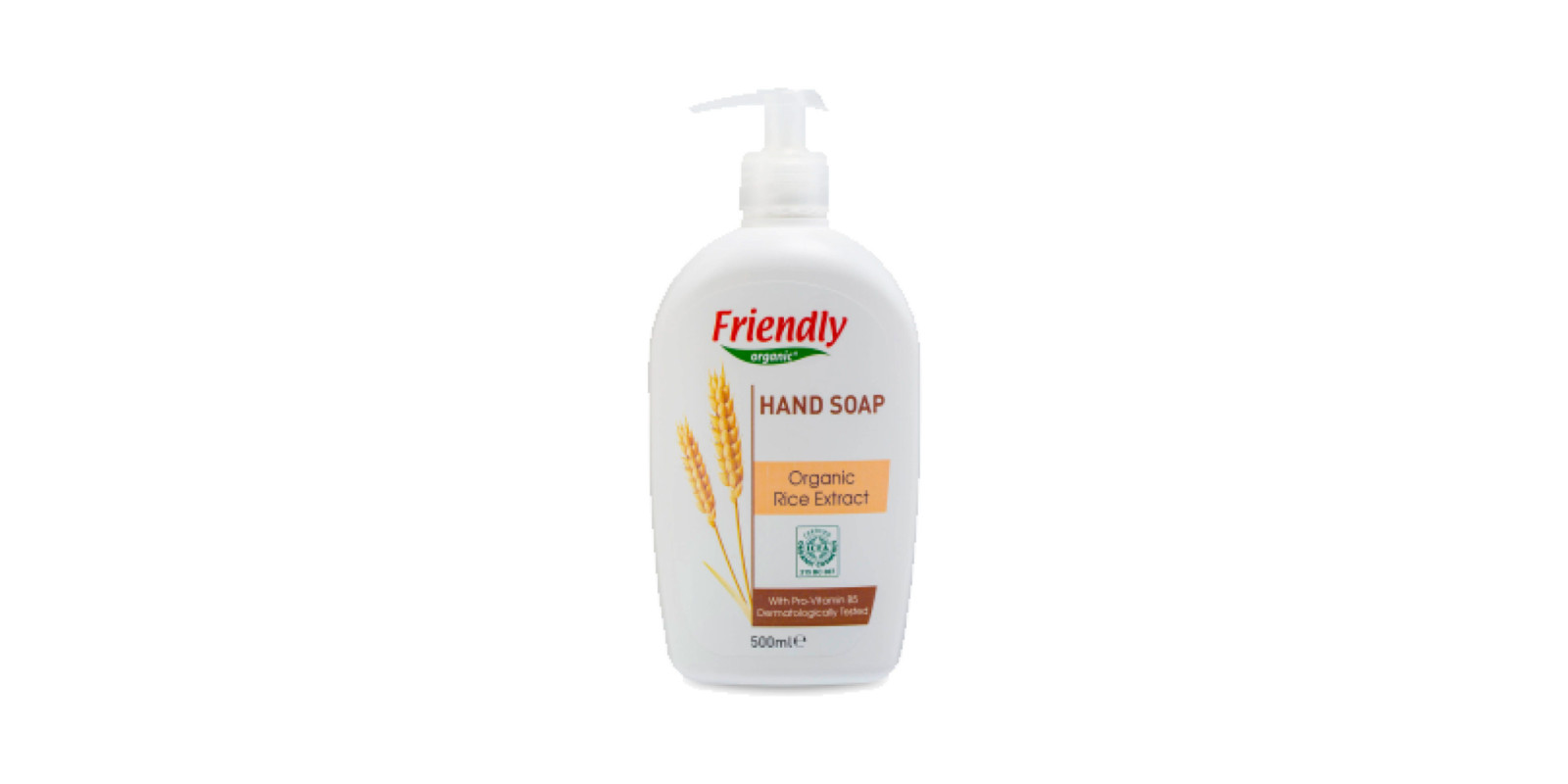 Экологическое мыло для рук FRIENDLY ORGANIC, Экстракт риса, 500 мл