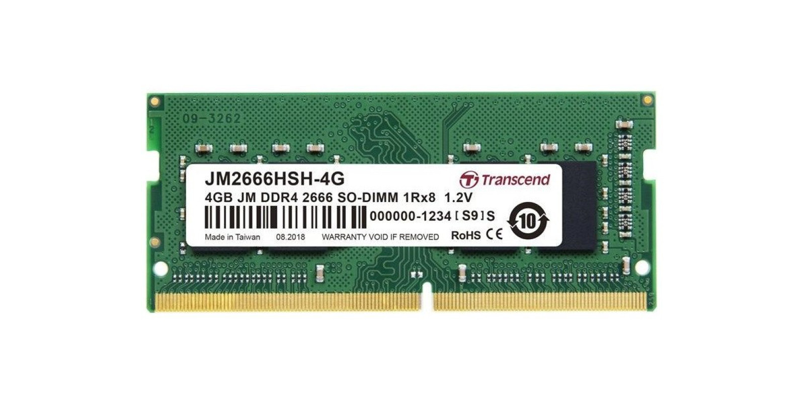 Память: Transcend 4GB SO-DIMM 2666MHz