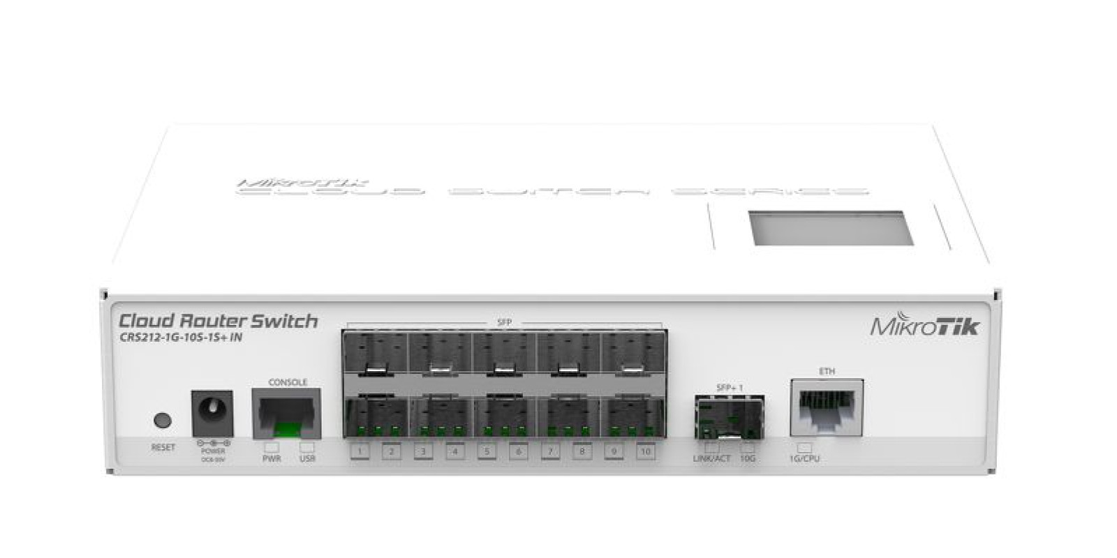 Комутатор MikroTik CRS212-1G-10S-1S+IN Комутатор MikroTik CRS212-1G-10S-1S+IN