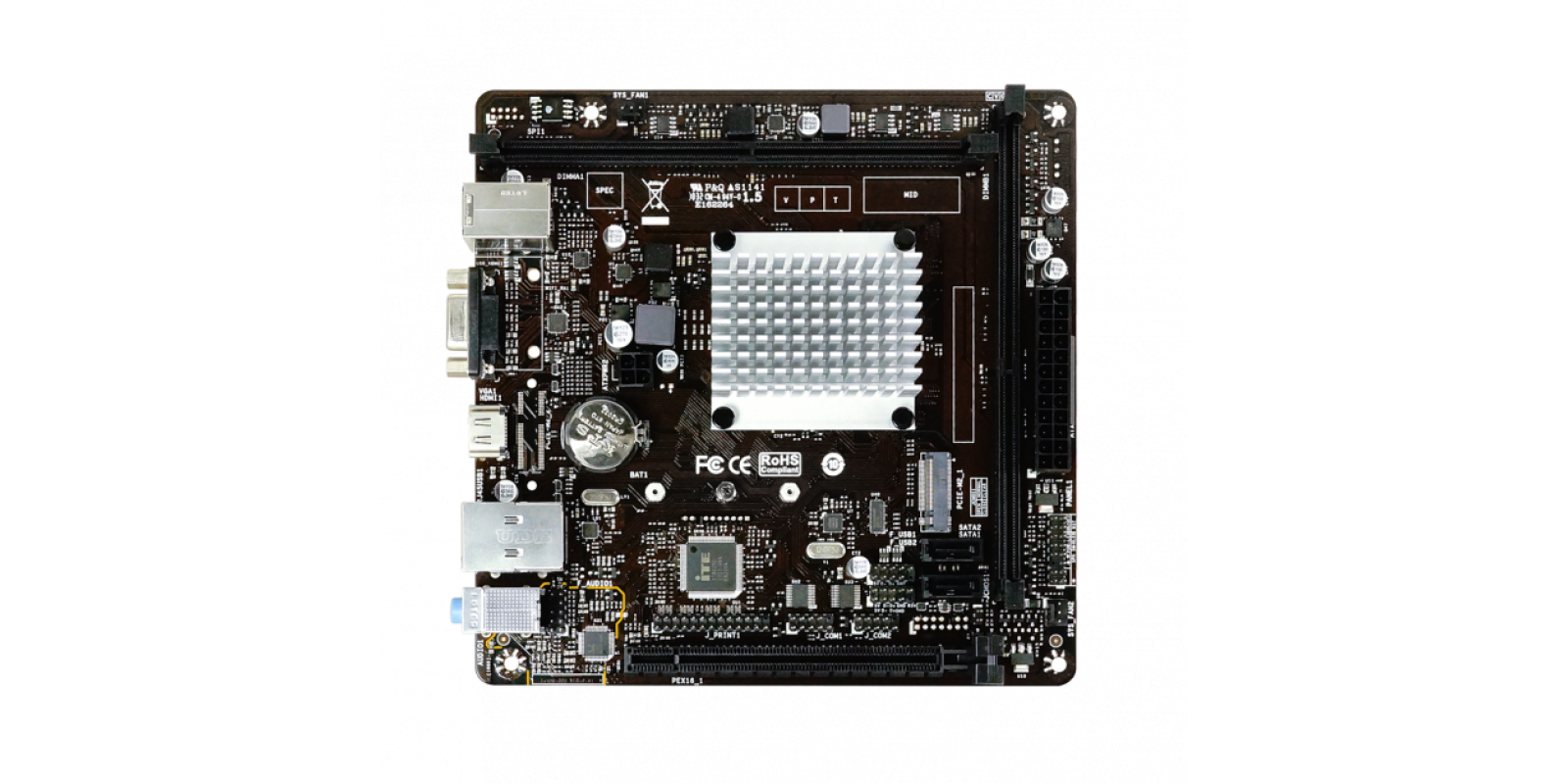Системная плата: Biostar J4105NHU-ITX