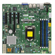 Supermicro MBD-X11SSM-F Intel C236, mATX, 1xCPU LGA 1151, 4x DDR4 ECC UDIMMs, 8*SATA 3, 2x1GbE LAN (i210-AT), 5x USB 3.0, 6x USB 2.0, 2x COM, 2x SuperDOM, IPMI 2.0