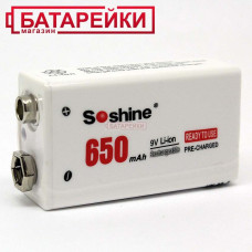 Soshine Li-7.4V-650S 650mAh 7,4V Li-Ion Крона 6F22 soshine li-7.4v-650s 650mah 7,4v li-ion крона 6f22 офис, бизнес и торговля 54302 1