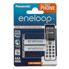 Аккумулятор Panasonic Eneloop AAA 750 2BP mAh NI-MH Dect Series