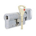  циліндр abloy protec2 67t (31*36t) хром полірований ручки на планці з протектором rostex r4 r 85мм (38-55мм) хром полірований 50868 2