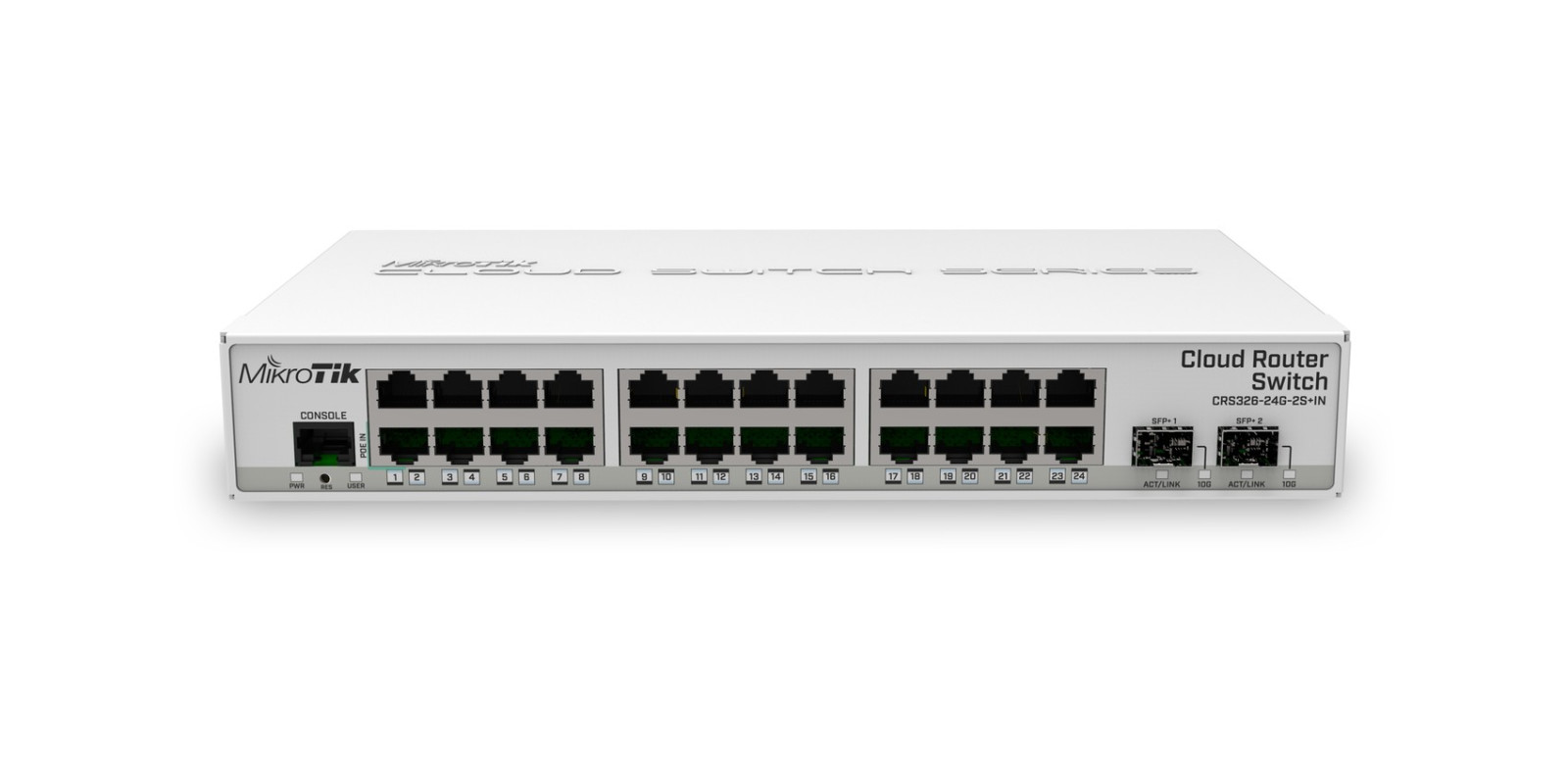 Коммутатор: MIKROTIK CRS326-24G-2S+IN