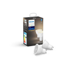 Комплект ламп Philips Hue GU10, 5.2W(57Вт), 2700K, White, Bluetooth, димована, 2шт