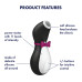  satisfyer pro penguin next generation - вакуумный стимулятор клитора в виде пингвина (черный) хобби, отдых и досуг 13205 2