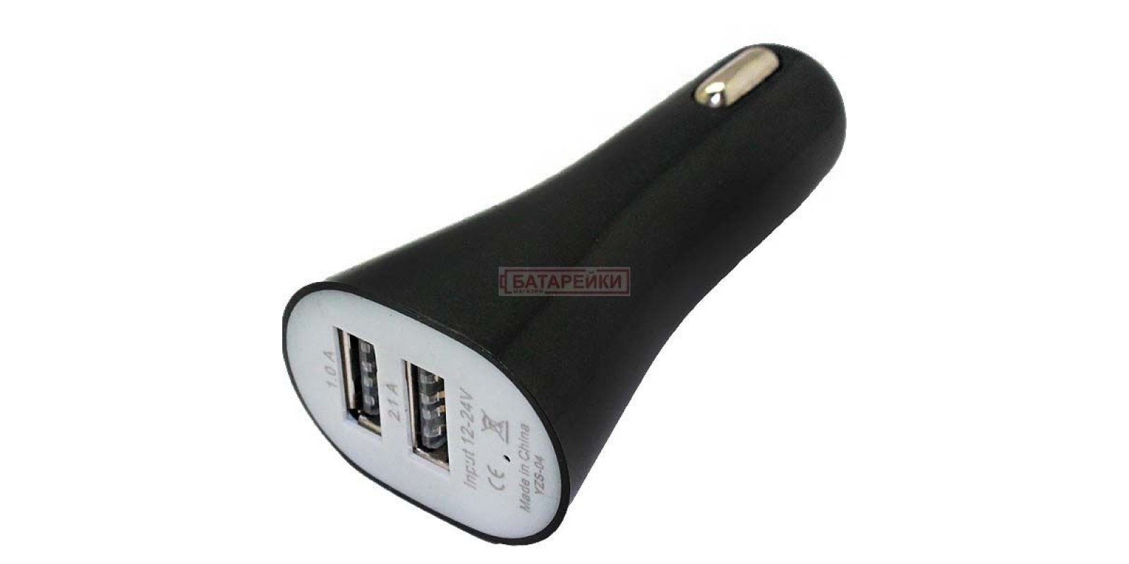 АЗУ YZS-04 2USB(1A+2A) black