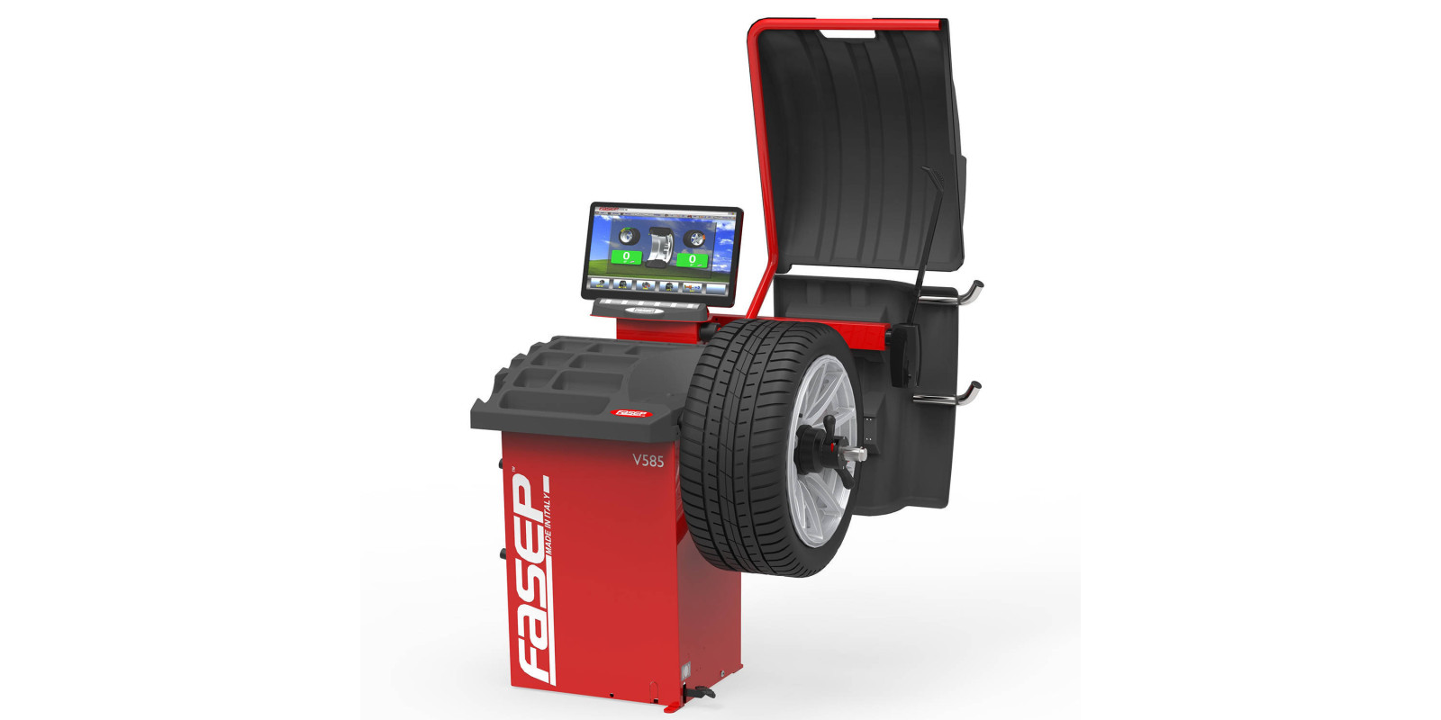 Професійний балансувальний верстат 3D Fasep V585 Premium з функціями WOW та MARS Професійний балансувальний верстат 3D Fasep V585 Premium з функціями WOW та MARS