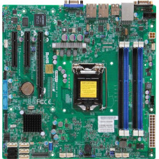 Supermicro MBD-X10SLM-F Intel C224, Micro ATX, 1xCPU LGA 1150, 4 slots DDR3 ECC UDIMMs, 4*SATA 3, 2*SATA 2, 2x1GbE LAN, IPMI 2.0