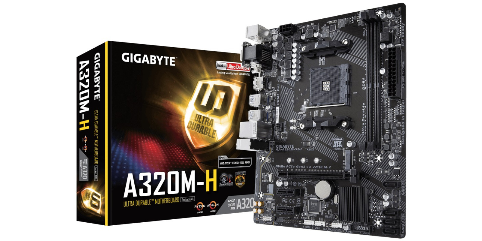 Системна плата: Gigabyte GA-A320M-H sAM4