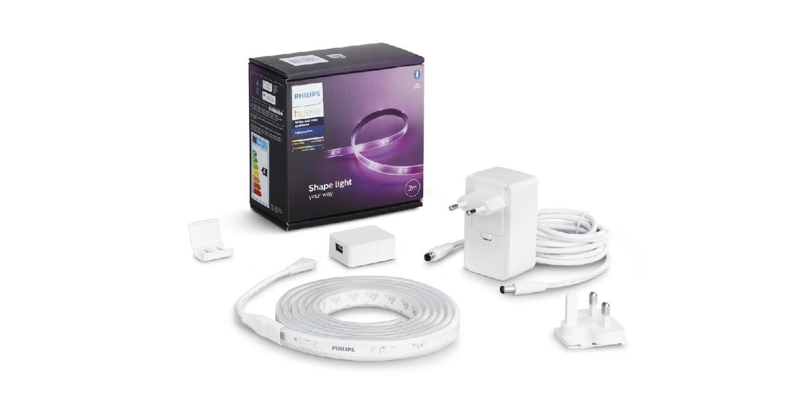 Світлодіодна стрічка Philips Hue Plus, 0.5W(20Вт), 2000K-6500K, Color, Bluetooth 2м