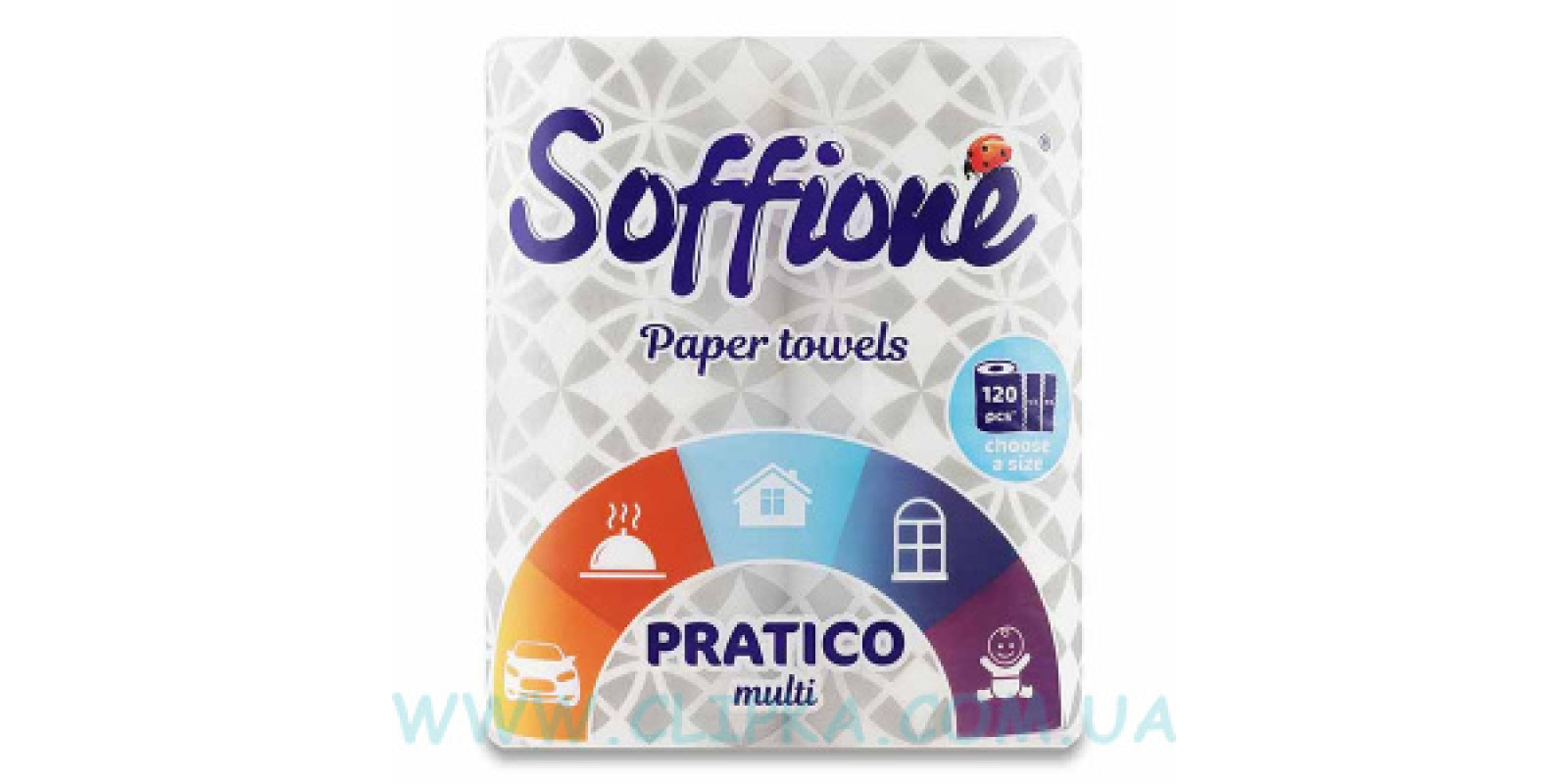 Паперові рушники SOFFIONE 2шт в уп.