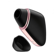 Satisfyer Love Triangle вакуумный клиторальный стимулятор с вибрацией, 14.5х5.6 см (черный)