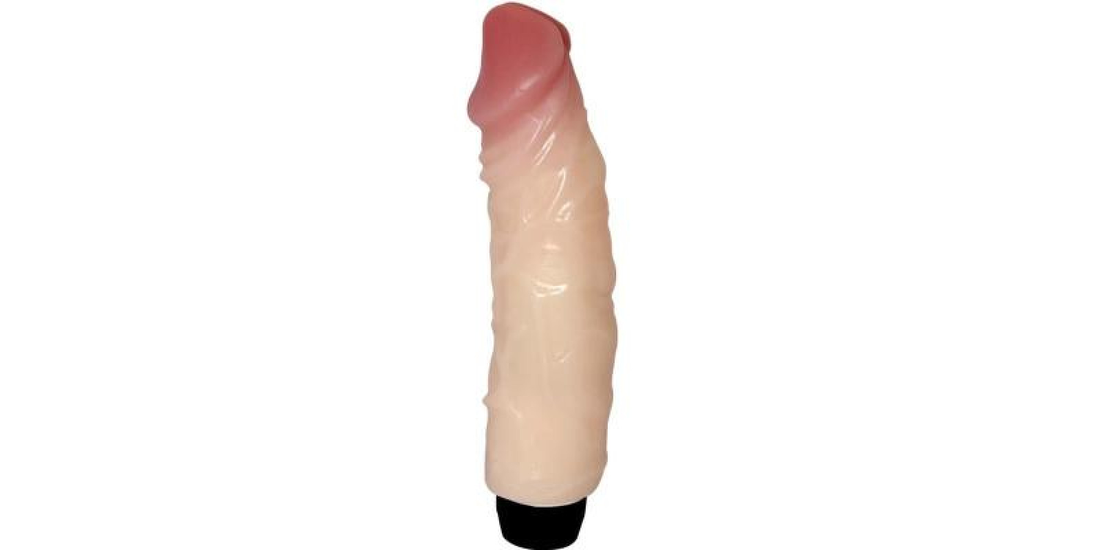 Вибратор гелевый Rubber pink vibrator, 22Х5 см