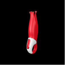 Satisfyer Vibes Power Flower - оригинальный вибромассажер, 19х4.6 см (красный)