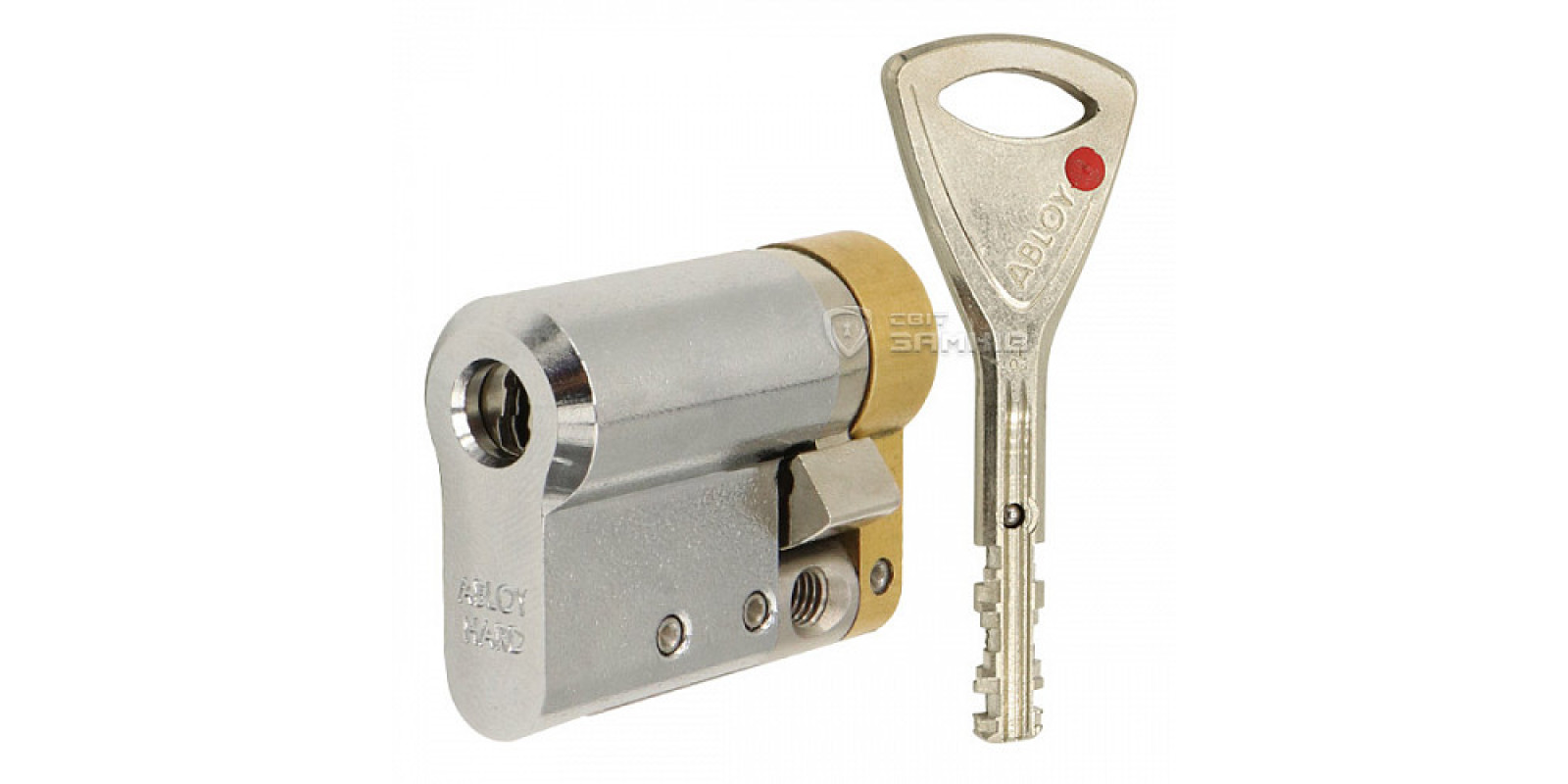 Циліндр половинка ABLOY Protec2 77,5 (67H*10,5) (H - гартована сторона) хром матовий 3 ключа Циліндр половинка ABLOY Protec2 77,5 (67H*10,5) (H - гартована сторона) хром матовий 3 ключа