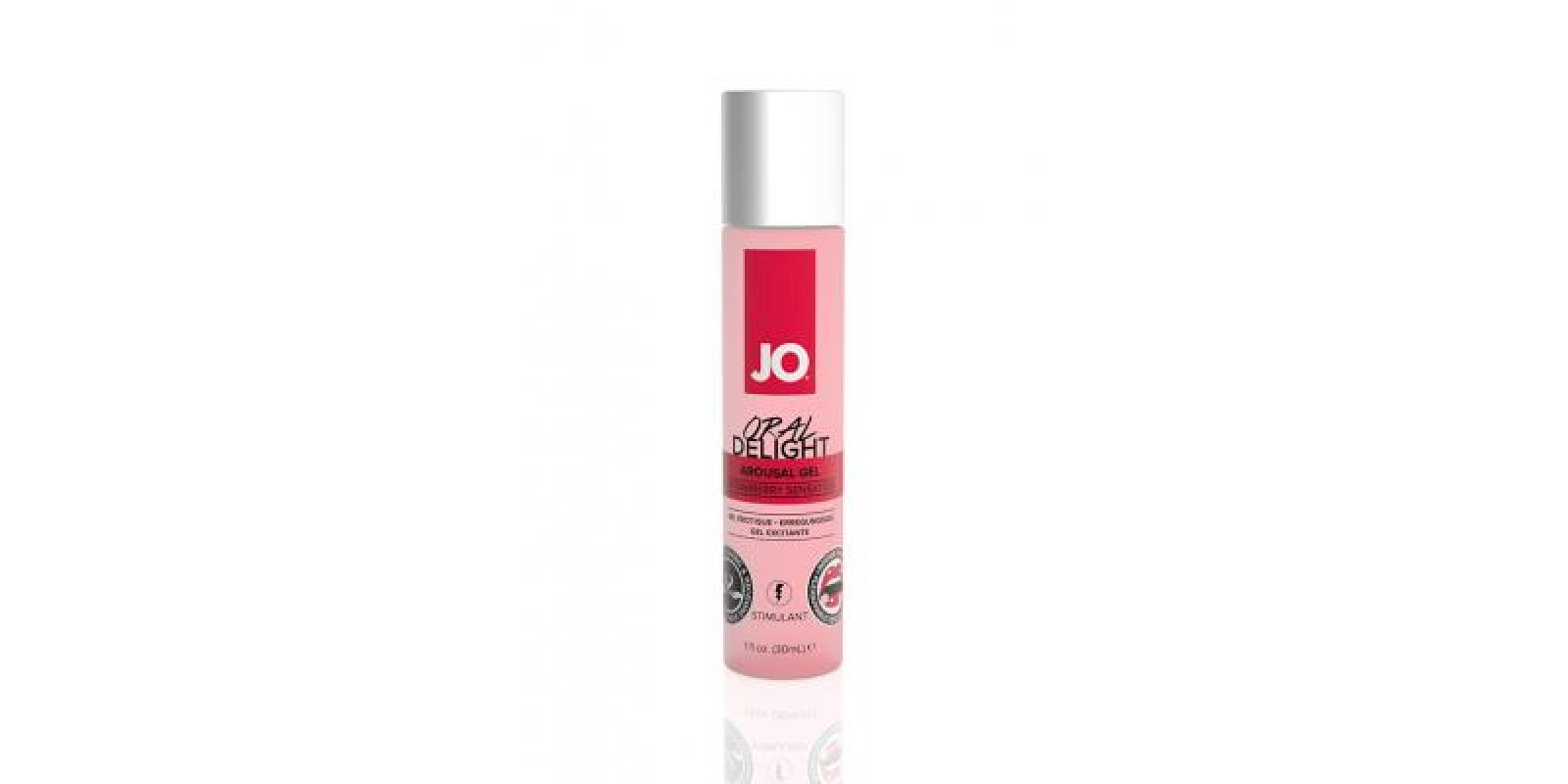 System JO Oral Delight Strawberry - гель лубрикант для орального секса со вкусом клубники, 30 мл (30 мл)