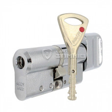  циліндр abloy protec2 123t (57h*66t) (h - гартована сторона) хром полірований ручки на планці з протектором rostex r4 r 85мм (38-55мм) хром полірований 50937 1