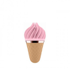 Satisfyer Layons Sweet Treat - стимулятор для клитора с вращающимися лепестками, 10х4 см (розовый с коричневым)