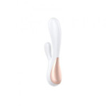 Satisfyer Mono Flex Смарт-вібратор кролик, 11.5х3.5 см (білий)