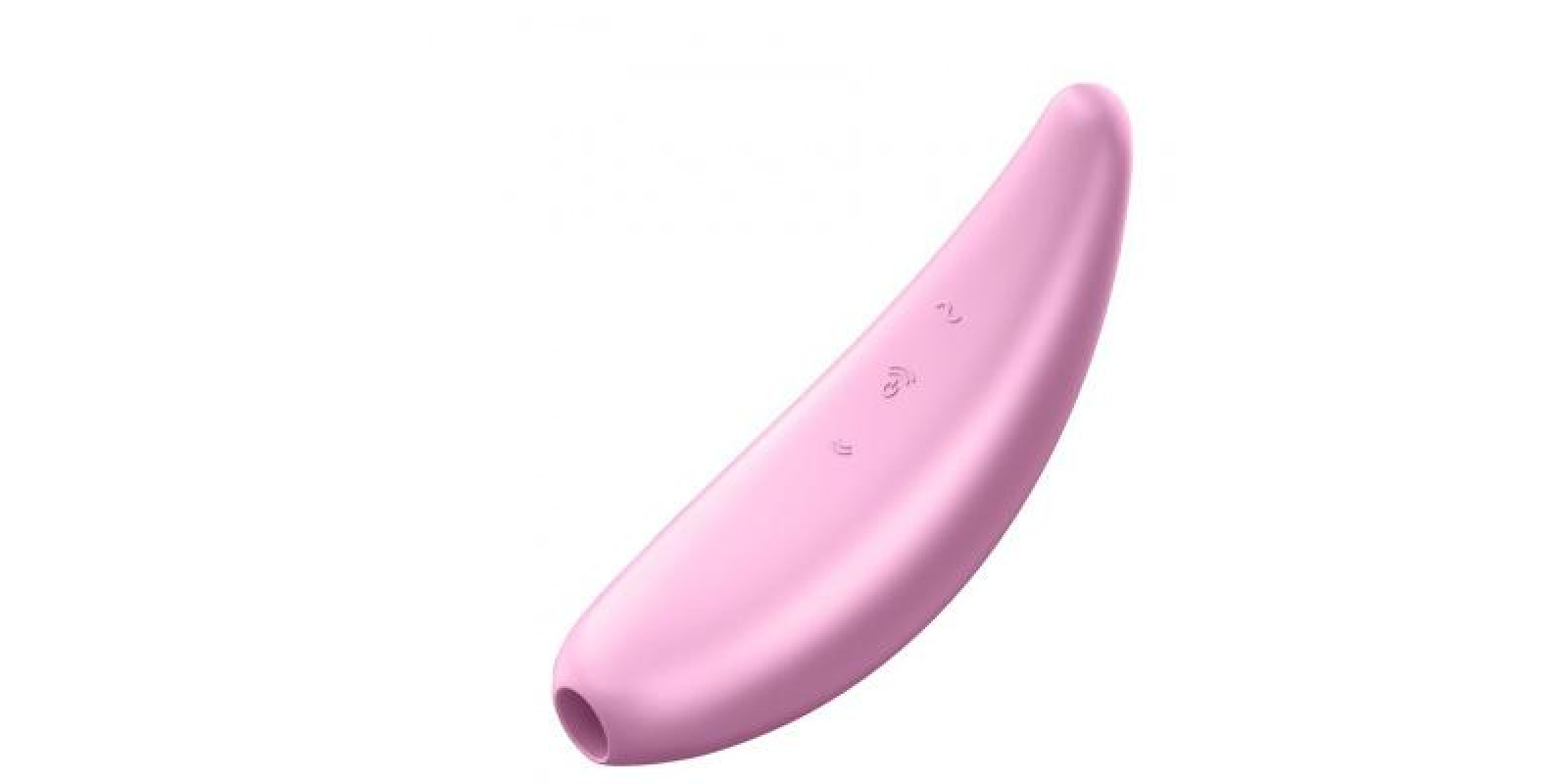 Satisfyer Curvy 3+ мощный вакуумный клиторальный стимулятор, 15х5 см