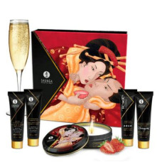 Shunga Geisha Secrets Sparkling Strawberry Wine набір інтимної косметики