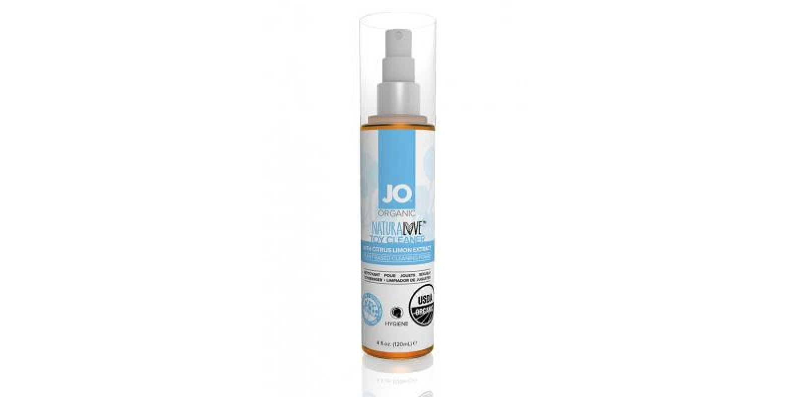 System JO Naturalove Organic Toy Cleaner - органічний очисник для секс іграшок, 120 мл
