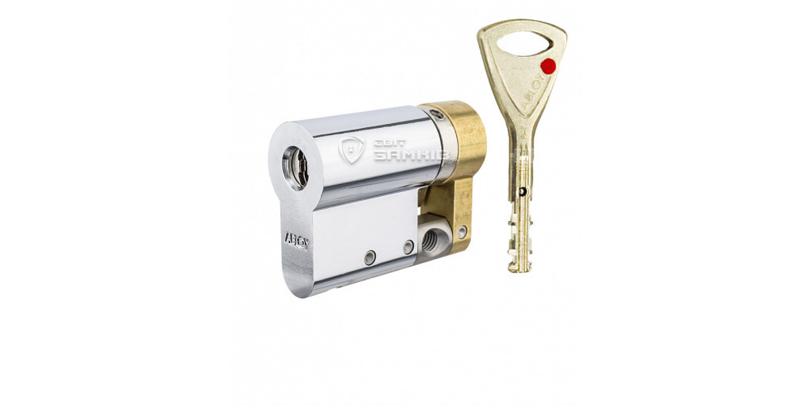 Циліндр половинка ABLOY Protec2 81,5 (71*10,5) хром полірований 3 ключі Циліндр половинка ABLOY Protec2 81,5 (71*10,5) хром полірований 3 ключі
