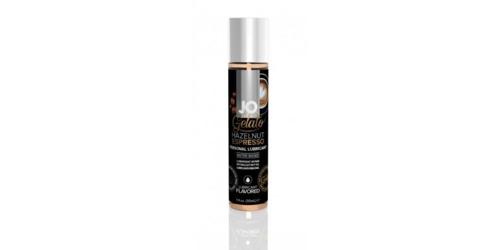 System - JO Gelato Hazelnut Espresso Lubricant - оральный лубрикант со вкусом орехового эспресо, 30 мл System - JO Gelato Hazelnut Espresso Lubricant - оральный лубрикант со вкусом орехового эспресо, 30 мл