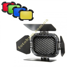 Набор Godox BD-07 шторки, соты, фильтры Набор Godox BD-07 шторки, соты, фильтры