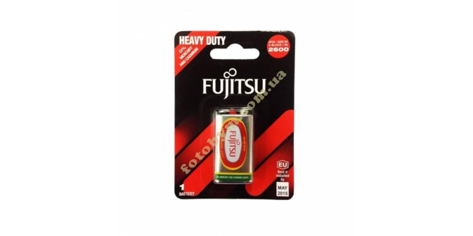 Батарейка Fujitsu 6F22(B) тип крона