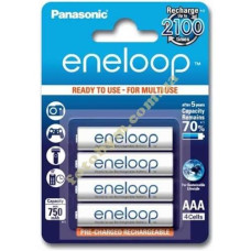 Акумулятори Panasonic Eneloop ААА 750mAh BK-4MCCE (4шт)