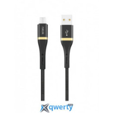 Кабель синхронізації для смартфону Wiwu USB Micro Kabel 1.2M ELITE ED-102 Black