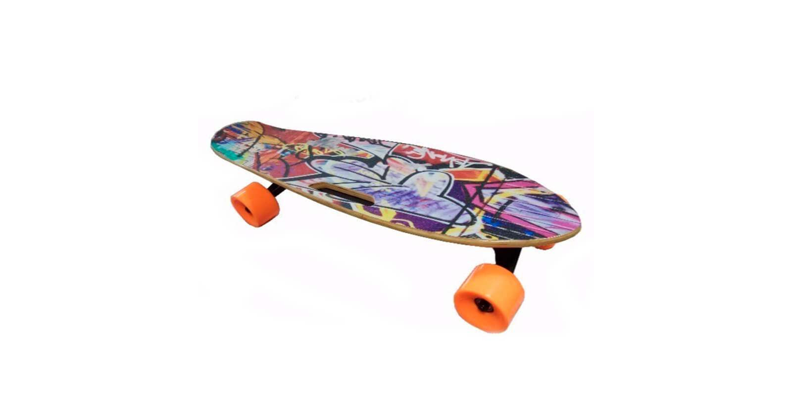 Электроскейт Electric Skateboard - уличный граффити