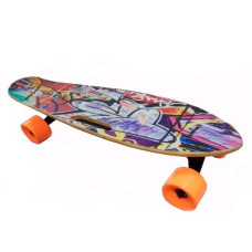 Электроскейт Electric Skateboard - уличный граффити
