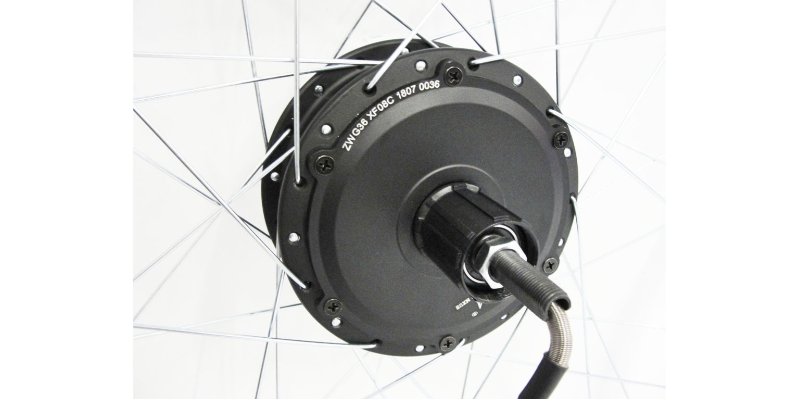 Мотор-колесо MXUS XF08C 36V 350W заднее редукторное под кассету Мотор-колесо MXUS XF08C 36V 350W заднее редукторное под кассету