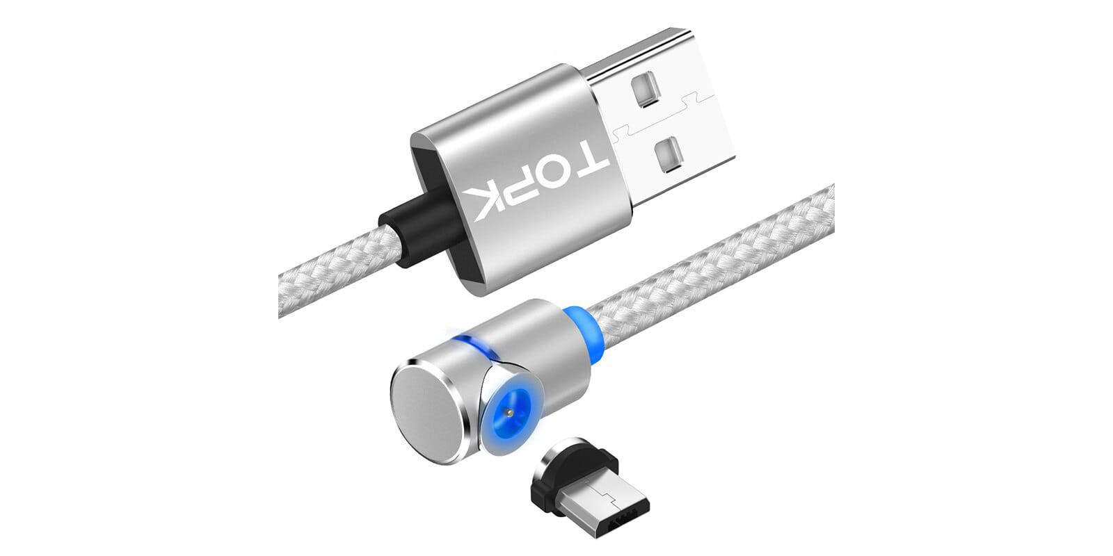 Магнитный USB кабель для зарядки телефона TOPK AM30