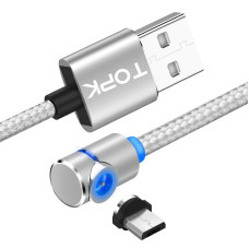 Магнітний кабель USB для заряджання телефону TOPK AM30