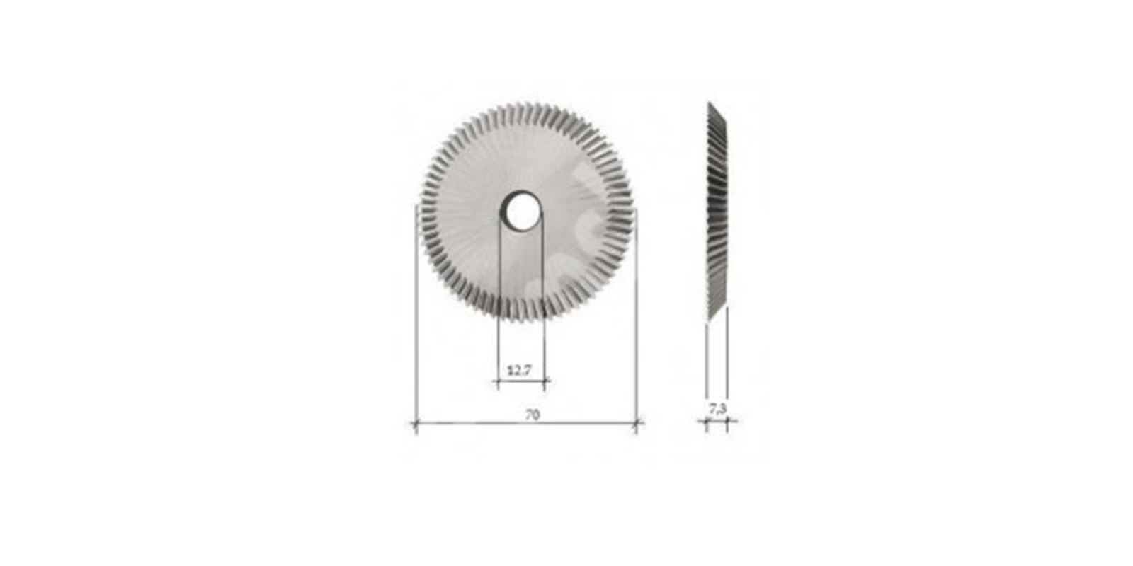 фз3516 0011B C.C. твердосплавна кутова Ф70X7.3XФ12.7X100T X40