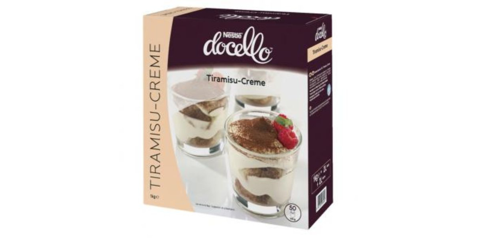 Тирамісу Nestle Docello суха суміш для приготування 2х0,4 кг, упаковка Тирамісу Nestle Docello суха суміш для приготування 2х0,4 кг, упаковка